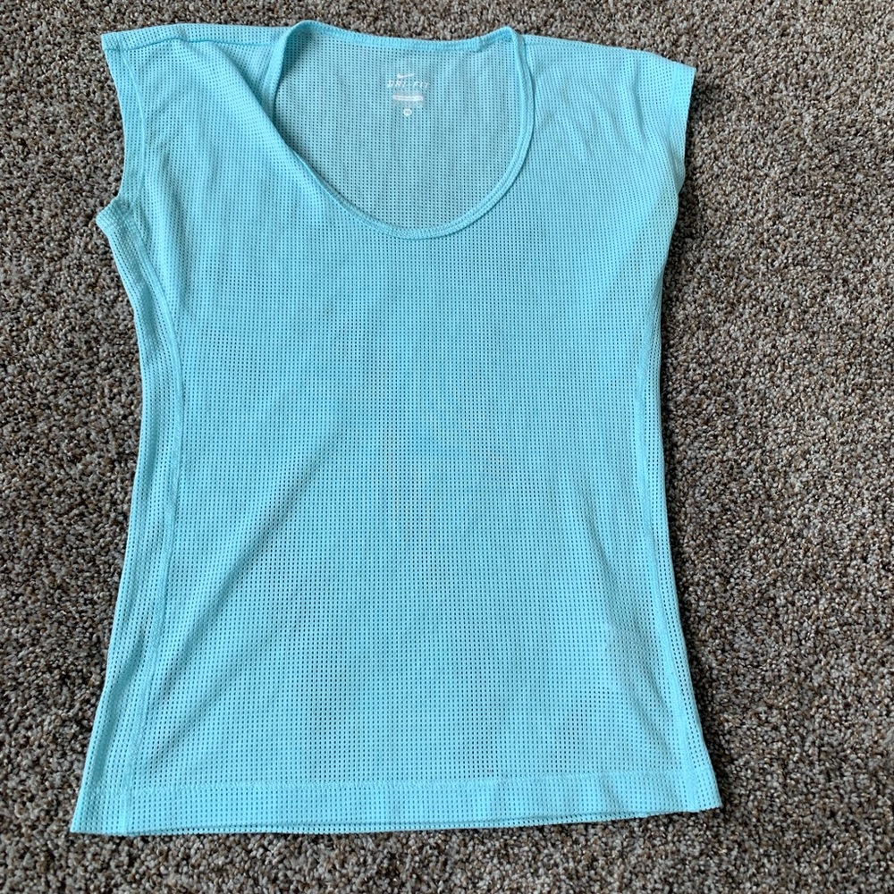 Women’s Nike Mesh Shirt Top Baby Blue DriFit